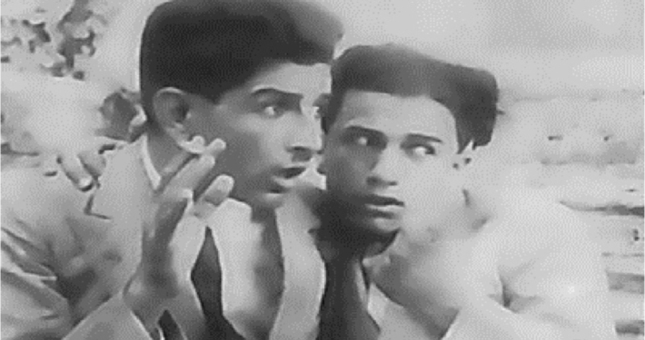 نمایی از فیلم صامت «آبی و رابی» (۱۳۰۹)، نخستین فیلم سینمایی ایران به کارگردانی اوانس اوگانیانس.
