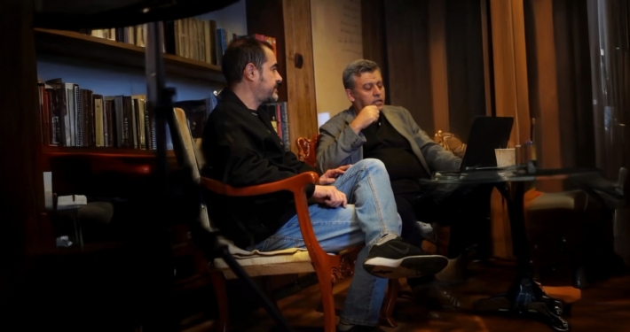 شهاب حسینی در کنار حسام فرهمند