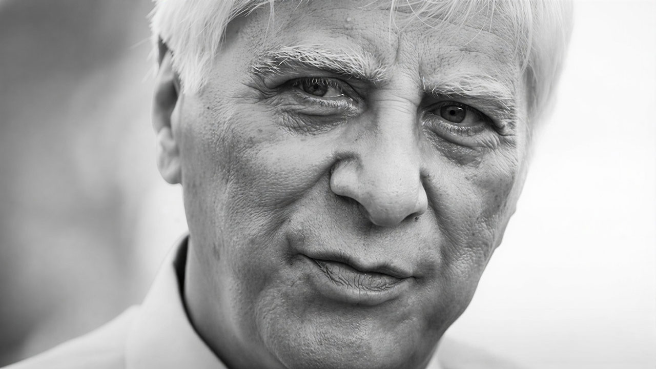 پرتره بهرام بیضایی، کارگردان و نمایشنامه‌نویس ایرانی