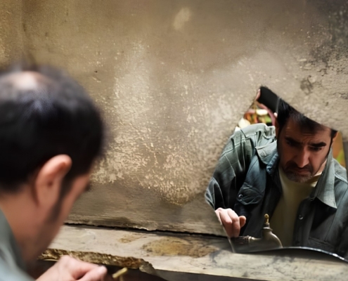 شهاب حسینی در نمایی از فیلم سینمایی رها