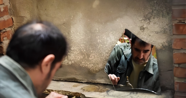 شهاب حسینی در نمایی از فیلم سینمایی رها