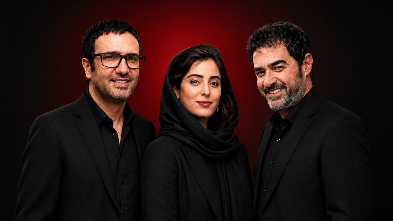 تصویر محمدرضا فروتن، آناهیتا افشار و شهاب حسینی در فیلم بی‌دار
